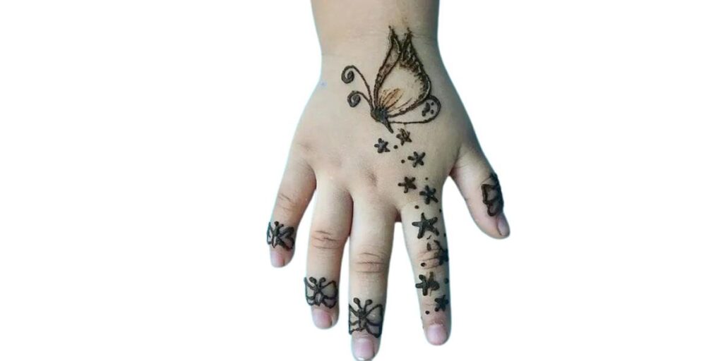 Cute Mehndi Designs For Kids