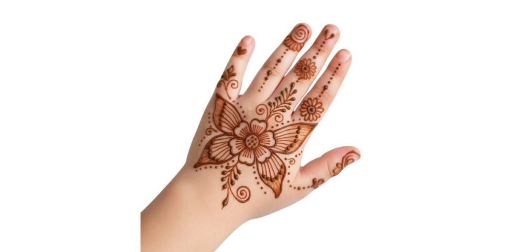 Cute Mehndi Designs For Kids