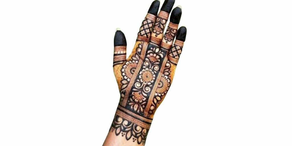 Front Hand Simple Mehndi Design