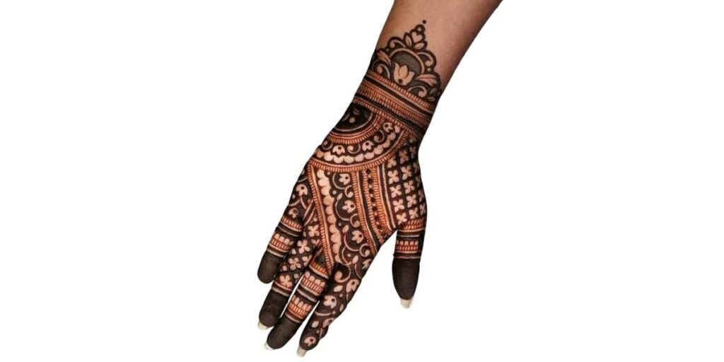 Front Hand Simple Mehndi Design