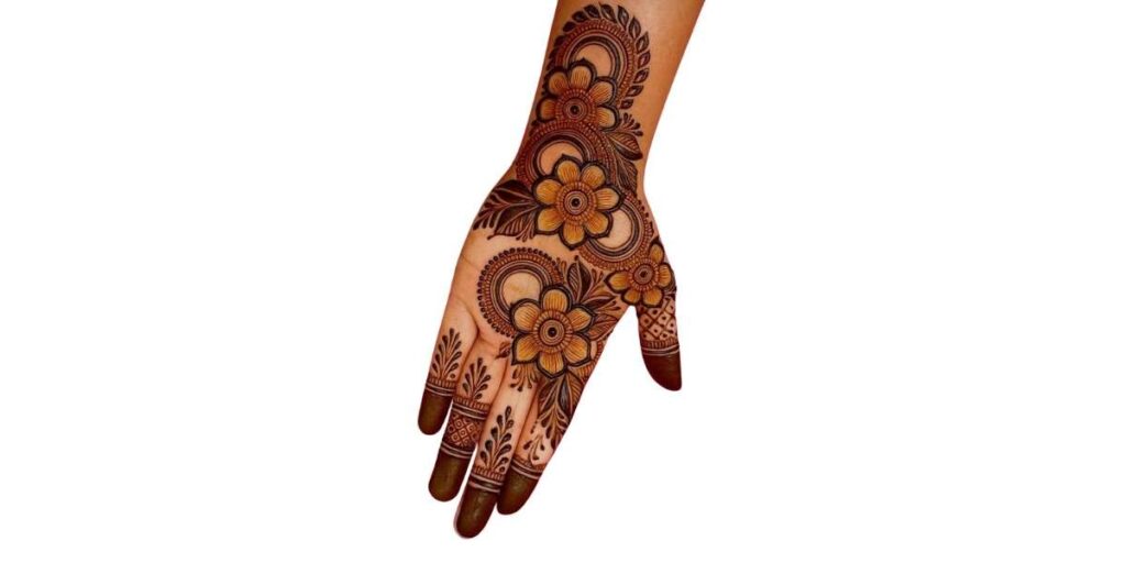 Front Hand Simple Mehndi Design