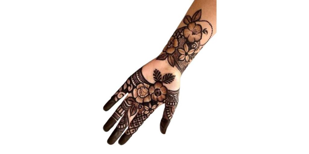 Front Hand Simple Mehndi Design