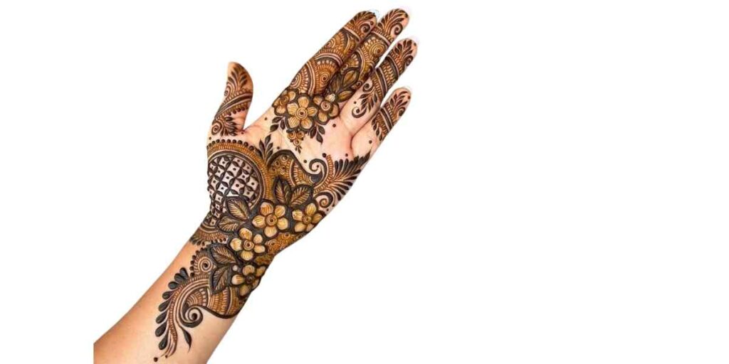 Front Hand Simple Mehndi Design