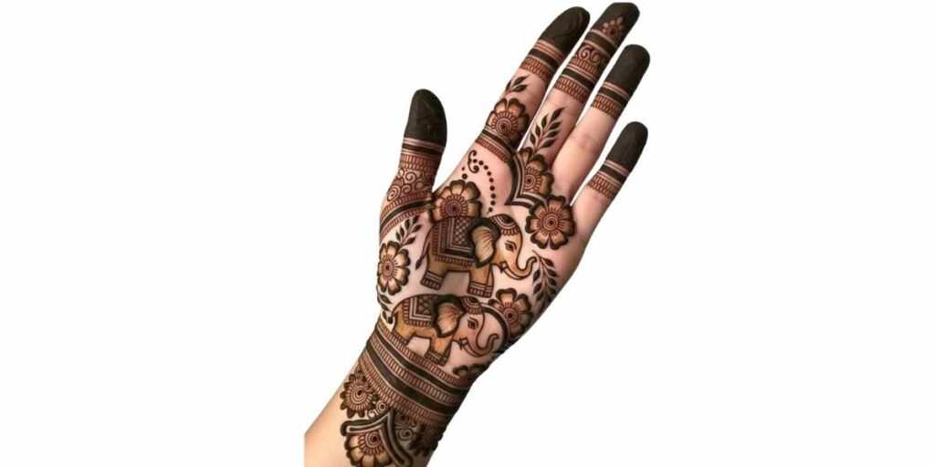 Front Hand Simple Mehndi Design