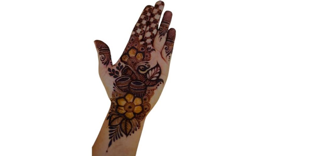 Front Hand Simple Mehndi Design