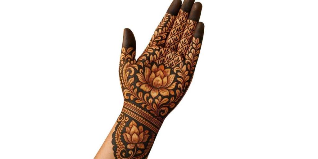 Front Hand Simple Mehndi Design