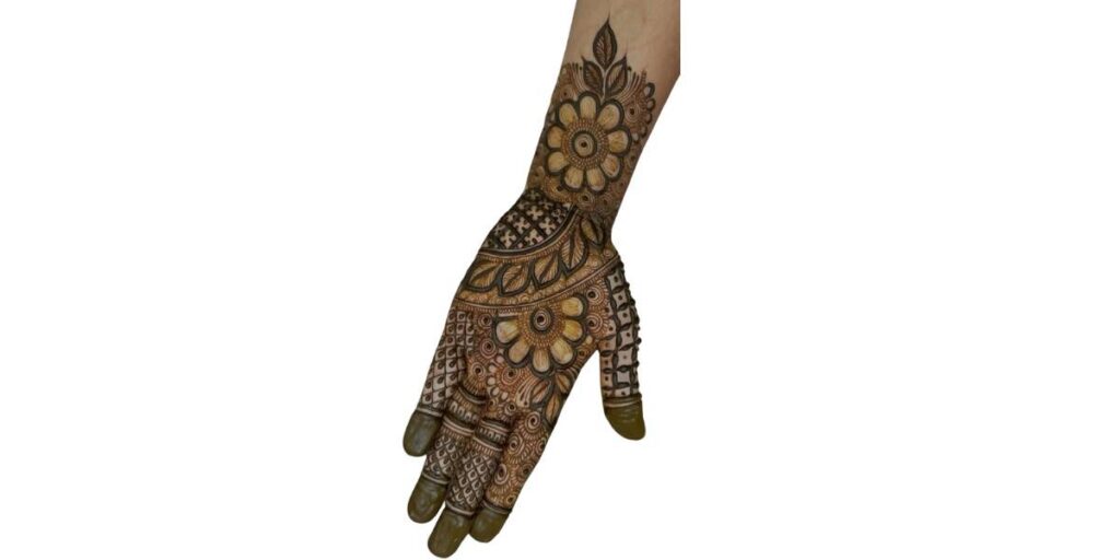 Front Hand Simple Mehndi Design