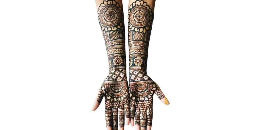 Latest Bridal Mehndi Design with Detailed Mandala Patterns