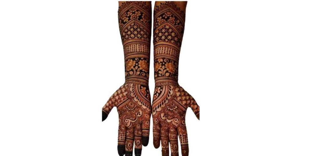 Intricate Bridal Henna Design for Both Hands