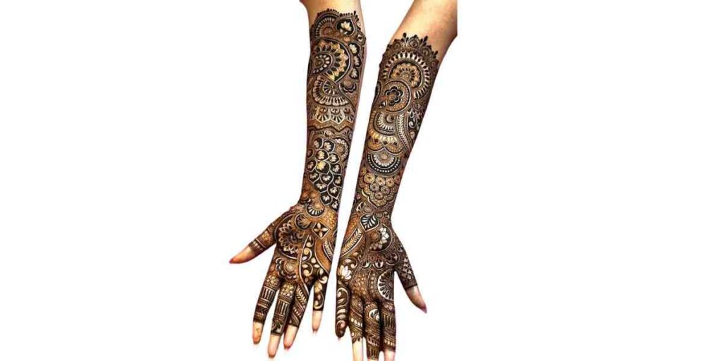 Royal Full-Hand Bridal Mehndi Design with Intricate Traditional Detailing