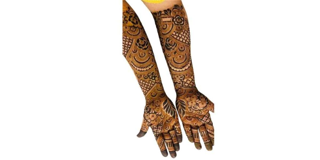 Traditional Full Hand Mehndi Design for Bridal Elegance