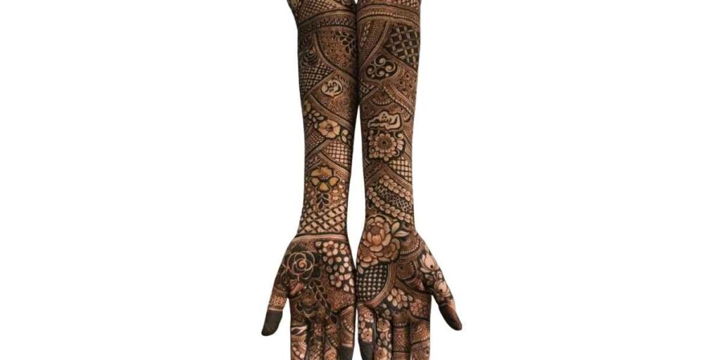 Elegant Floral Grid Mehndi Design for Hands
