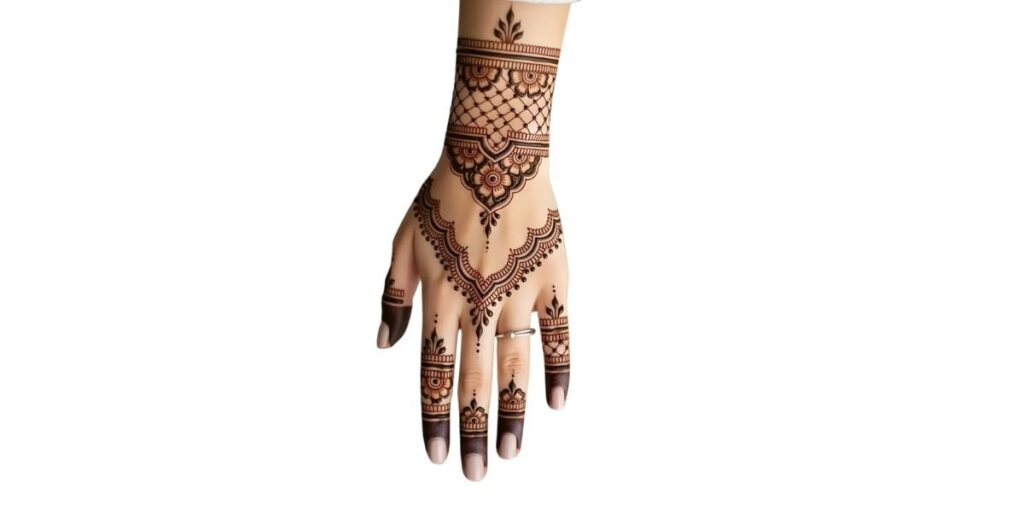 Latest Modern Mehndi Design Back Hand Simple & Stylish Floral Art
