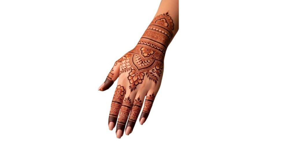 Bridal Floral Mehndi Design Back Hand Intricate & Stylish Pattern