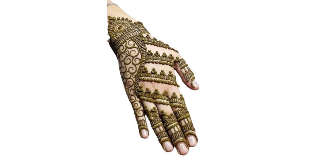 Royal Style Back Hand Mehndi