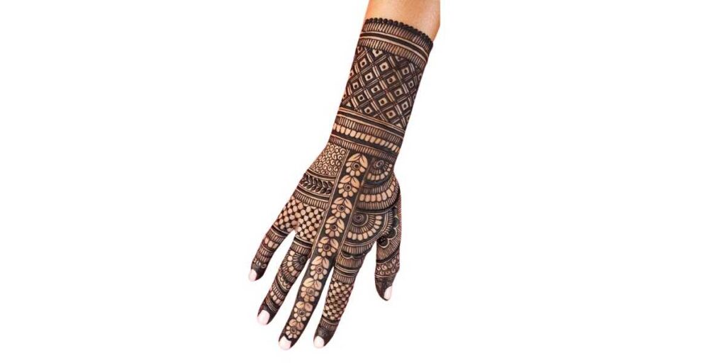Modern Floral Mehndi Design Back Hand