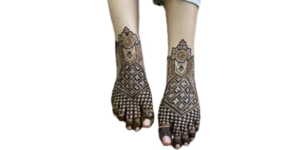 Stylish Foot Mehndi Design