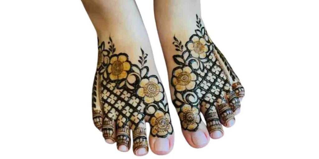 Stylish Foot Mehndi Design