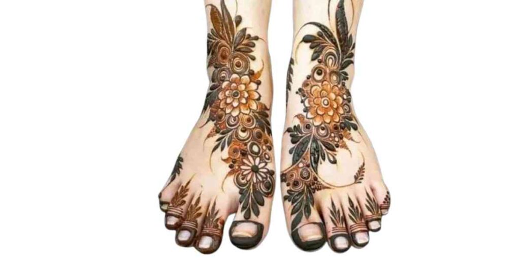 Stylish Foot Mehndi Design
