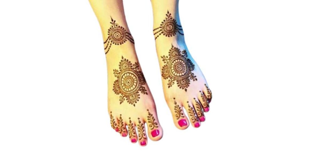 Stylish Foot Mehndi Design
