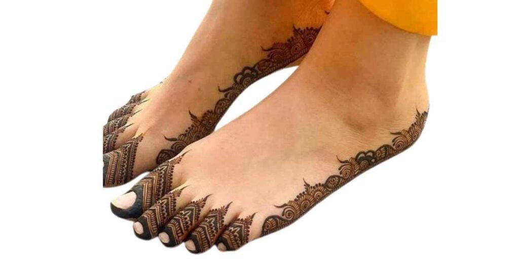 Stylish Foot Mehndi Design
