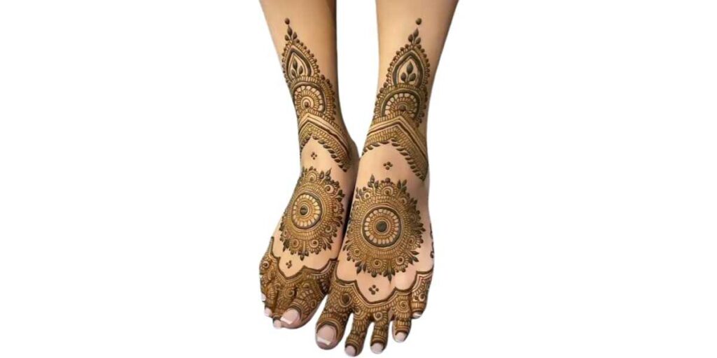 Stylish Foot Mehndi Design
