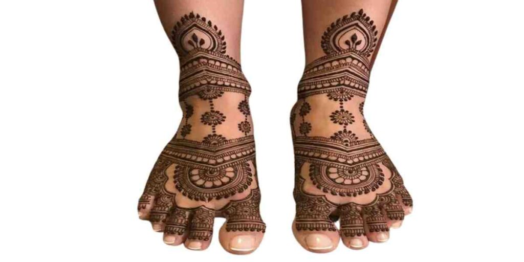 Stylish Foot Mehndi Design