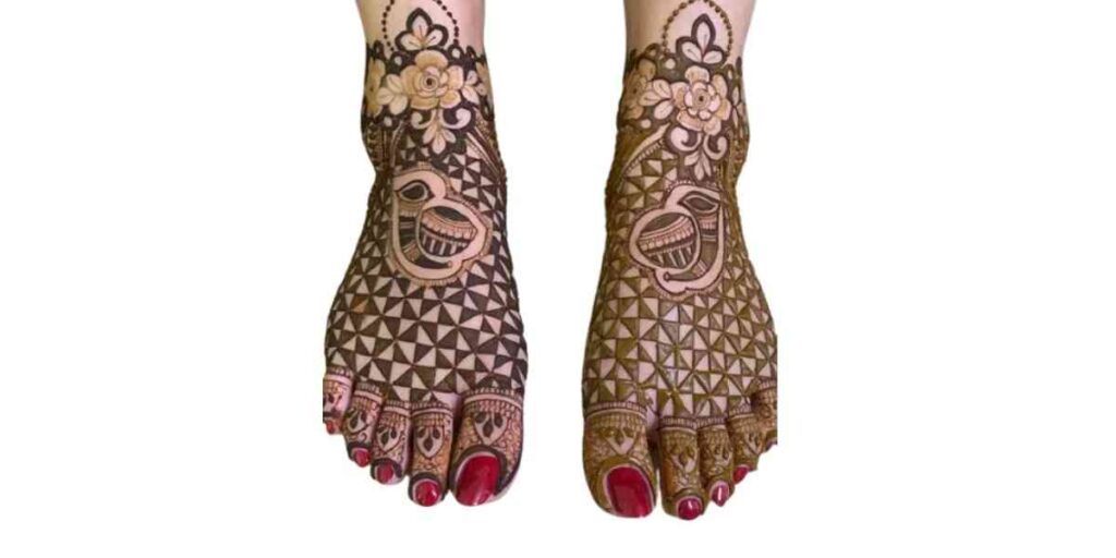 Stylish Foot Mehndi Design