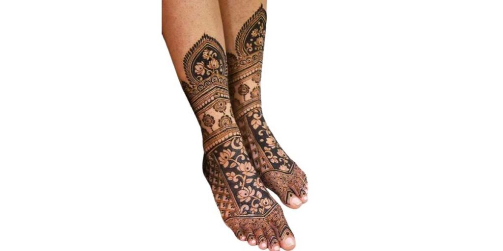 Stylish Foot Mehndi Design
