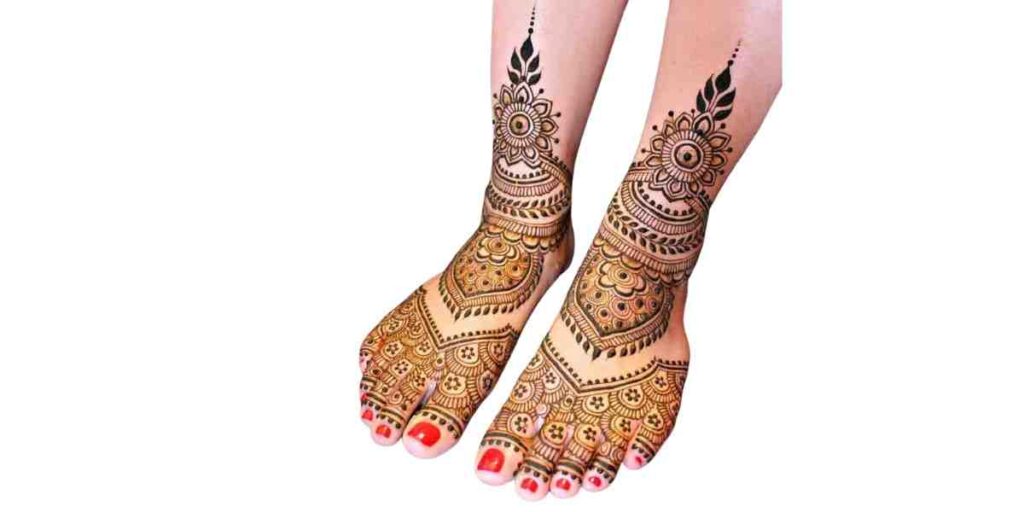 Stylish Foot Mehndi Design
