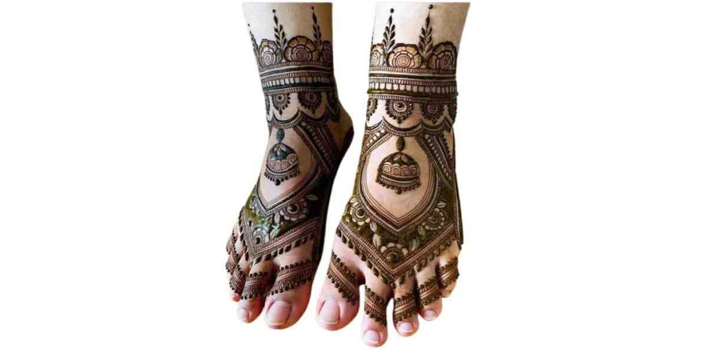 Stylish Foot Mehndi Design