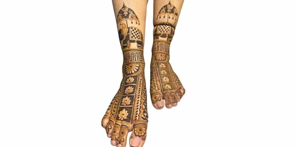 Stylish Foot Mehndi Design