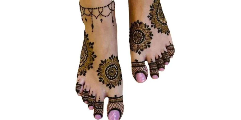 Stylish Foot Mehndi Design