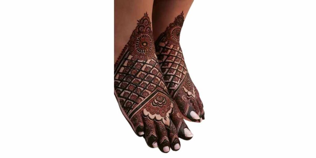 Stylish Foot Mehndi Design