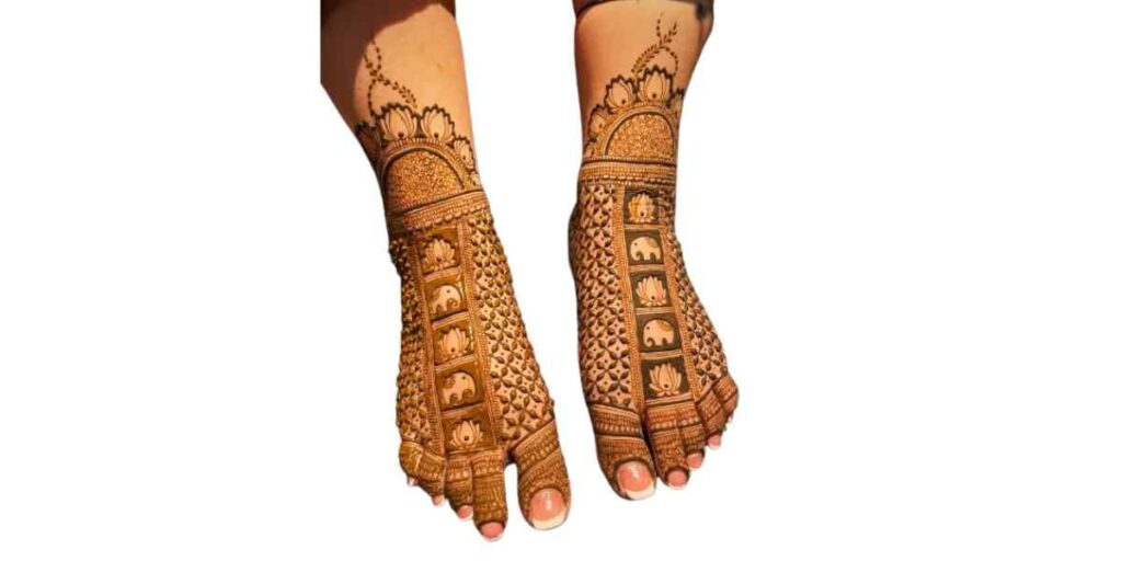 Stylish Foot Mehndi Design