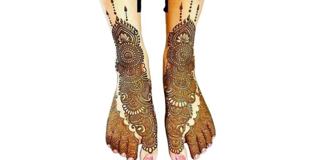 Stylish Foot Mehndi Design
