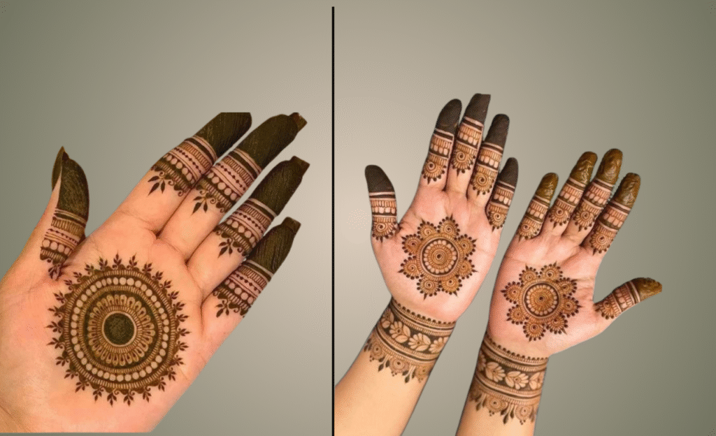 Beautiful Mandala Front Hand Mehndi Design