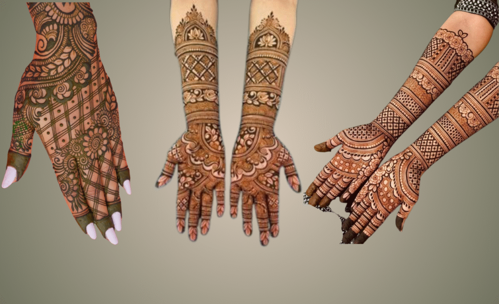 Bharwa Back Hand Mehndi Design