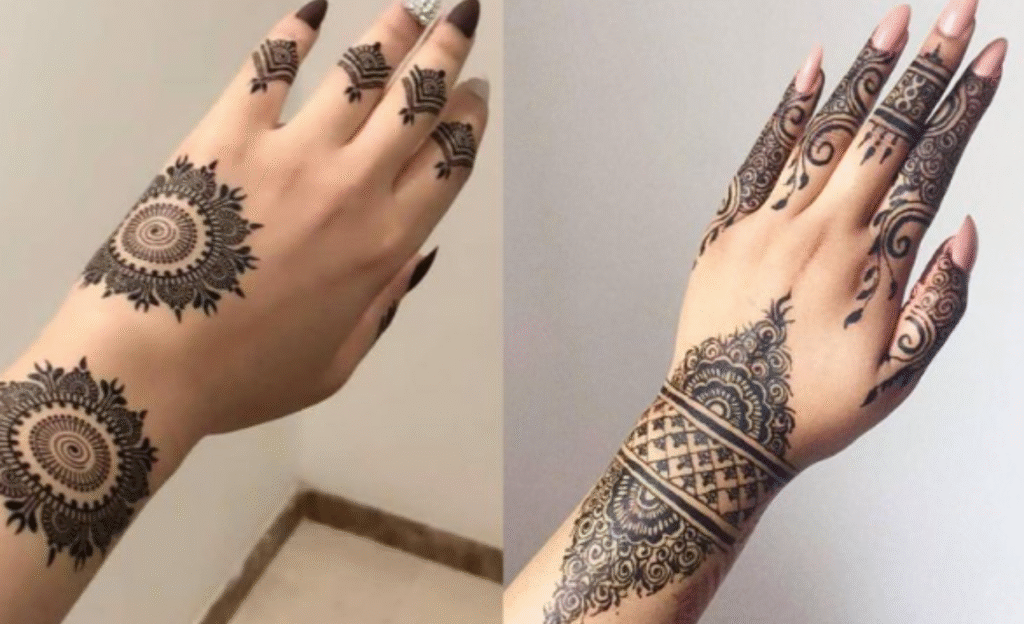 Break-Apart Easy Arabic Mehndi Design