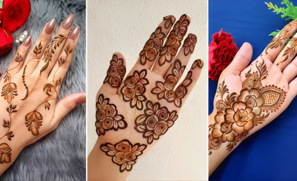Floral Simple Arabic Mehndi Design