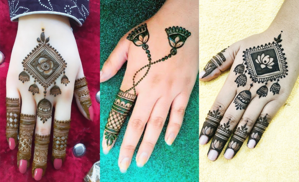 Jhumka Mehendi Design