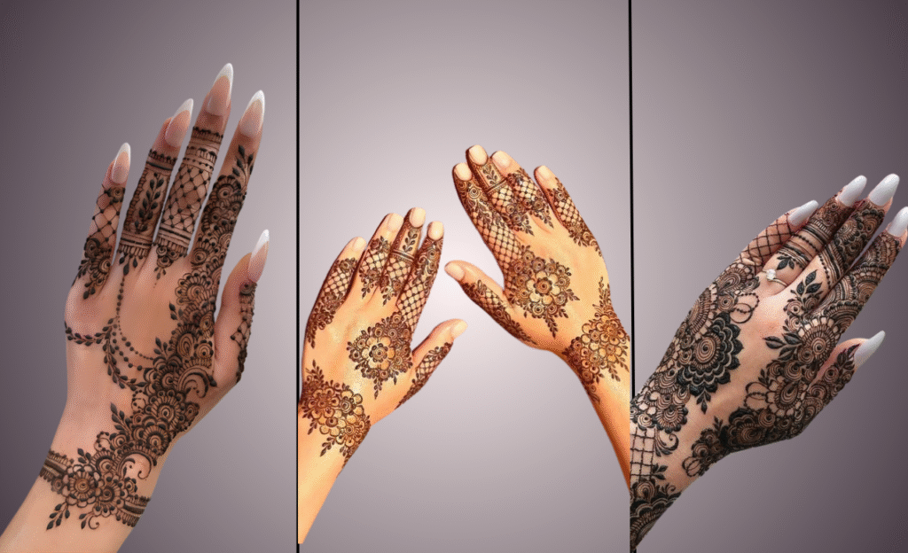 Lacy Floral Mehendi Design