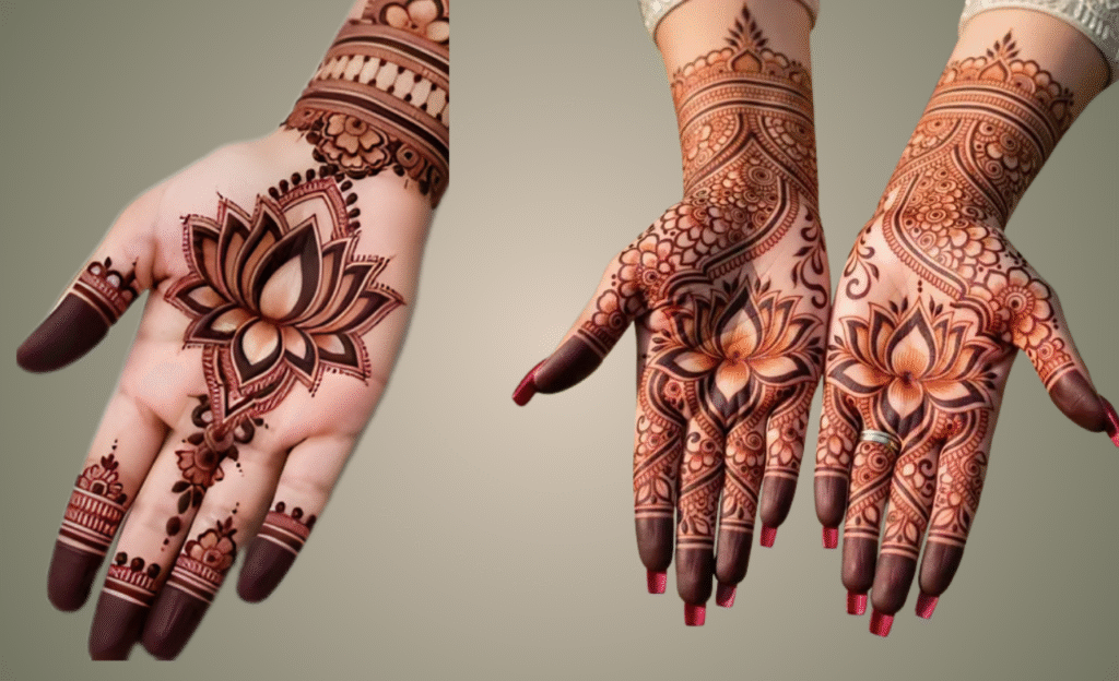 Lotus Mehendi Design
