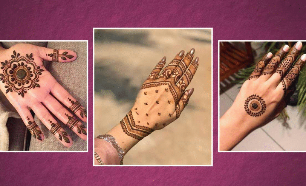 Minimalist Back Hand Mehndi Design