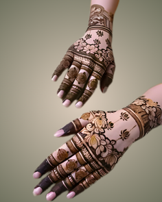 Minimalist Bridal Mehndi Design