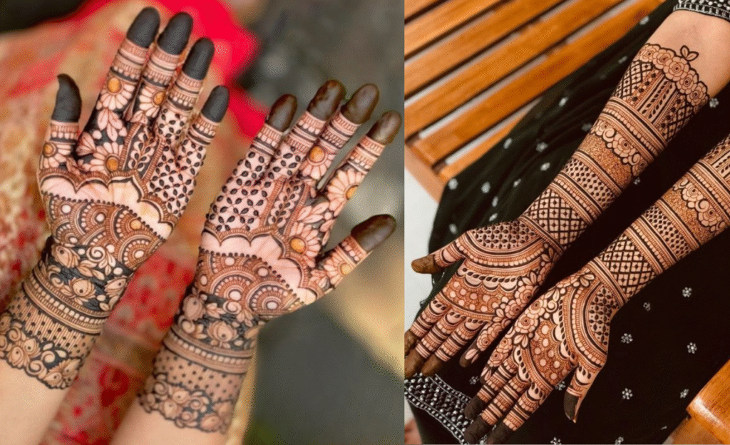 Modern Full Hand Mehndi Design