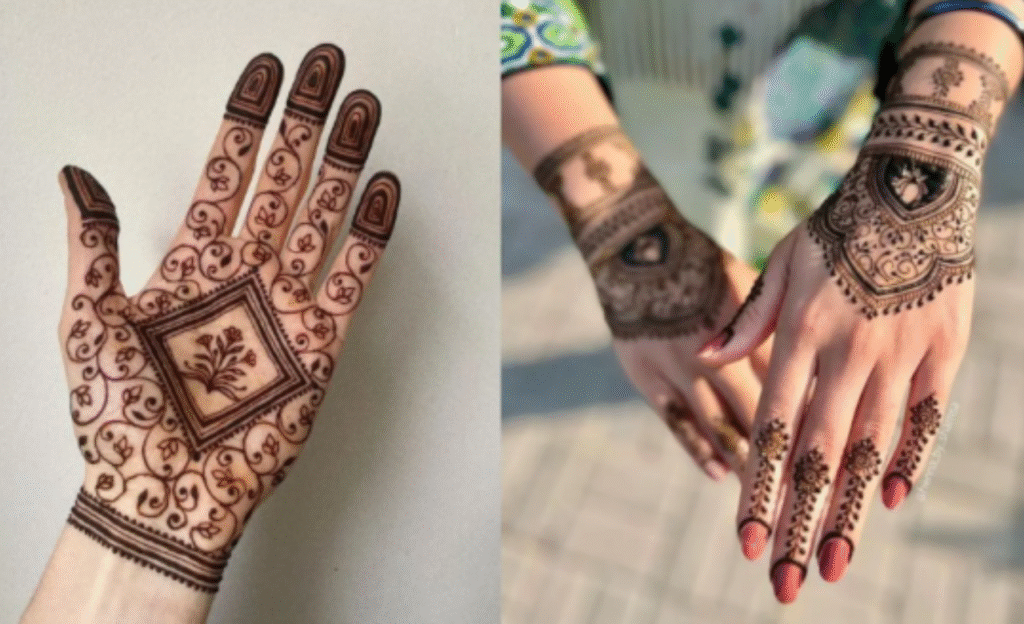 Paisleys Simple Arabic Mehndi Design