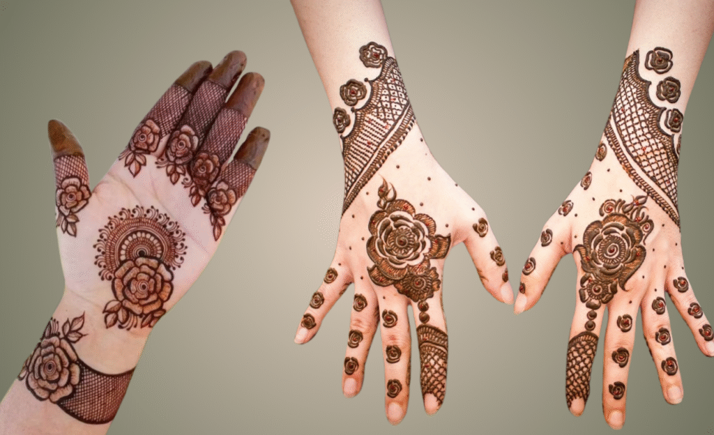Rose Indian Mehndi Designs