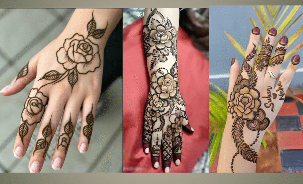 Rose Mehendi Design