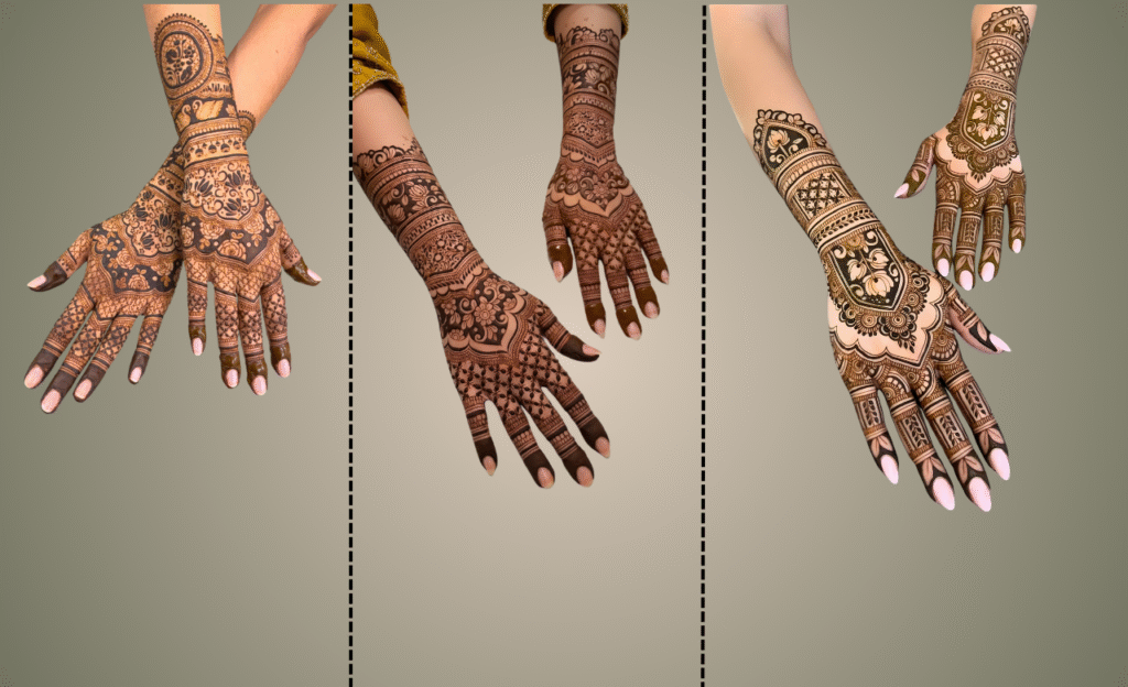 Royal Half Hand Style Mehndi Design